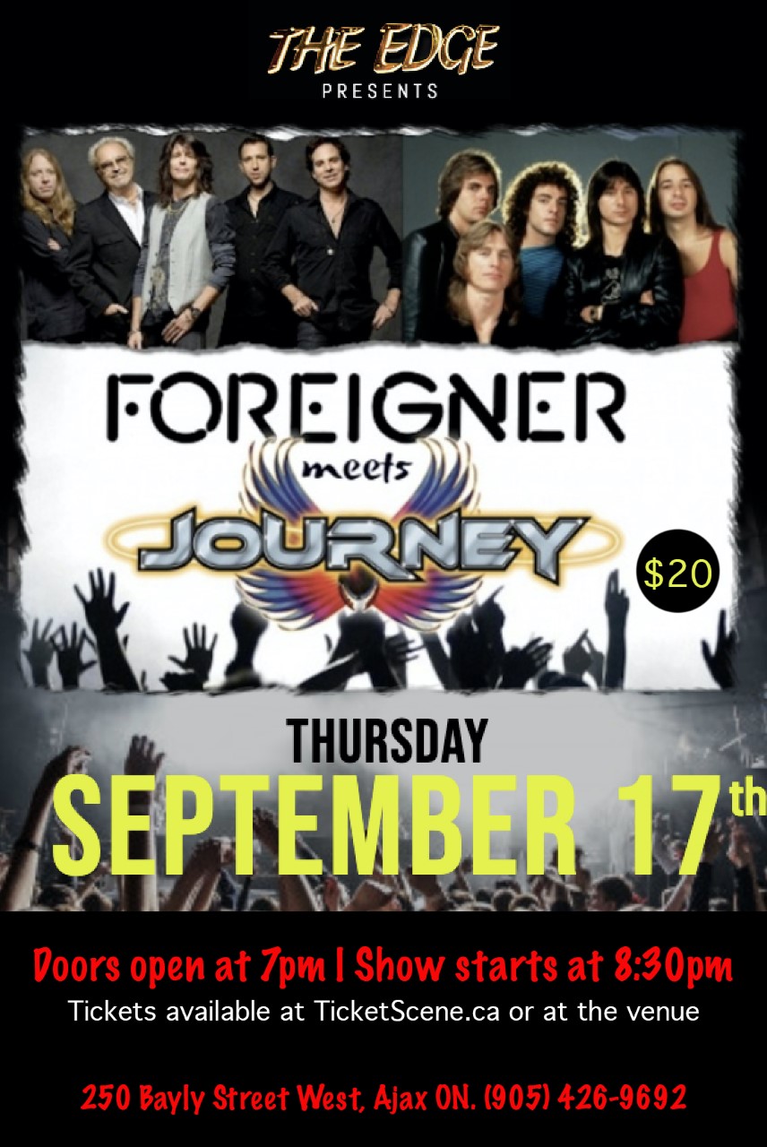 FMJ (Foreigner/Journey Tribute) Foreigner Meets Journey, Ajax, ON