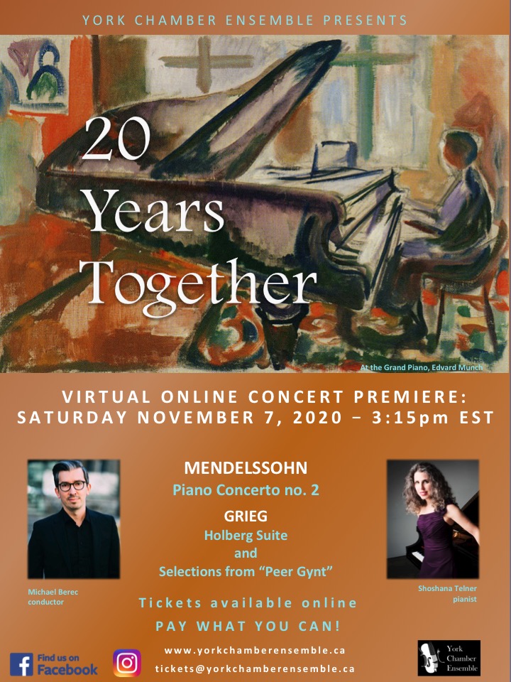 20 Years Together : Virtual on-line concert premiere