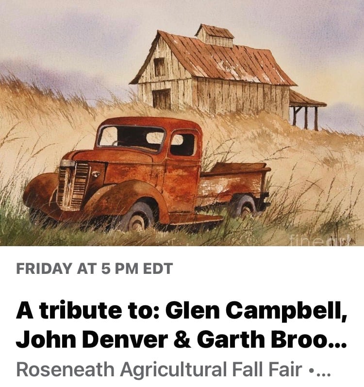 A tribute to: Glen Campbell, John Denver & Garth Brooks