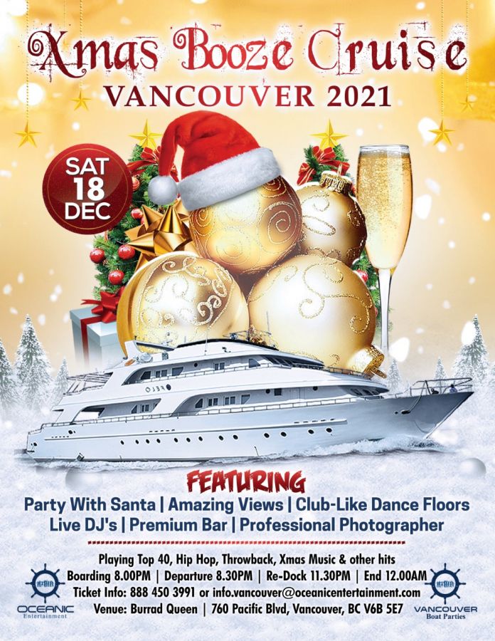 Christmas Booze Cruise Vancouver 2021 | Party with Santa