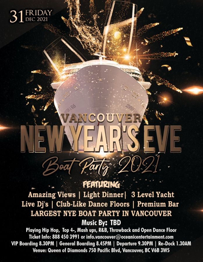 Vancouver New Year’s Eve Boat Party 2022 | Things to Do | Celebration | NYE