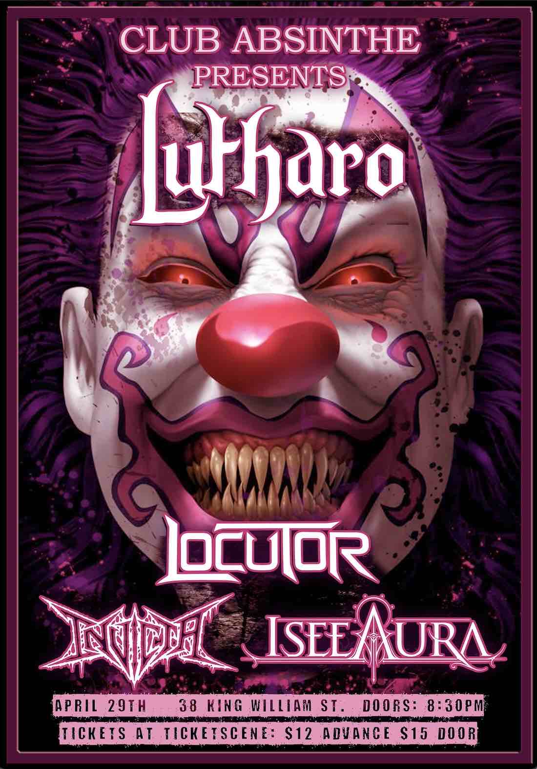 Lutharo, Locutor, Invicta & I See Aura Live at Club Absinthe 