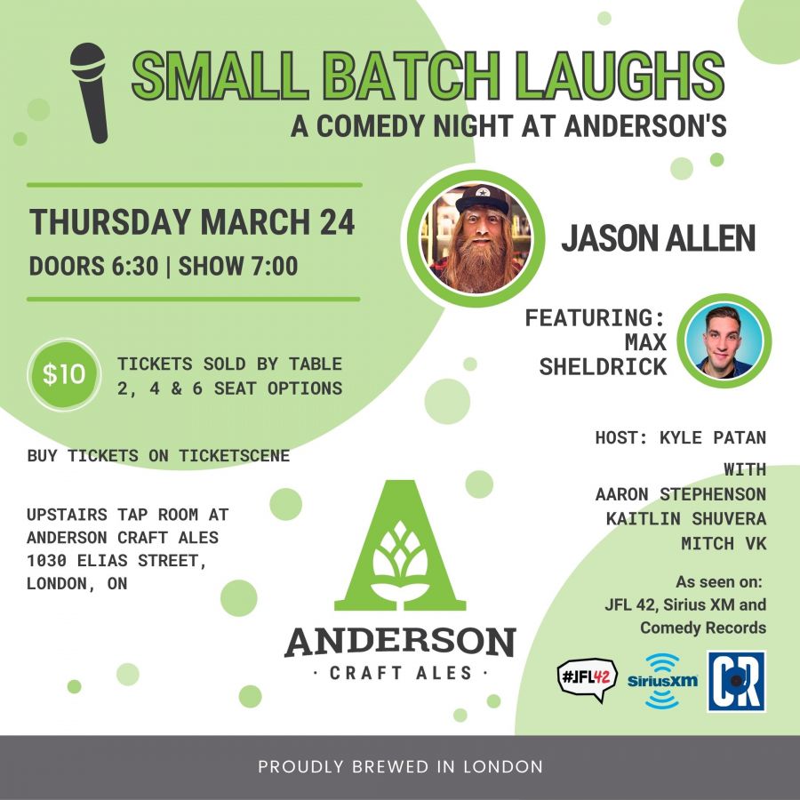 Small Batch Laughs @ Anderson Craft Ales
