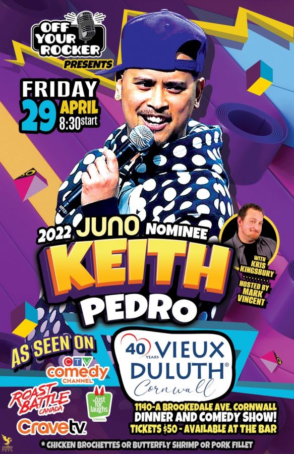 Keith Pedro at Au Vieux Duluth Cornwall