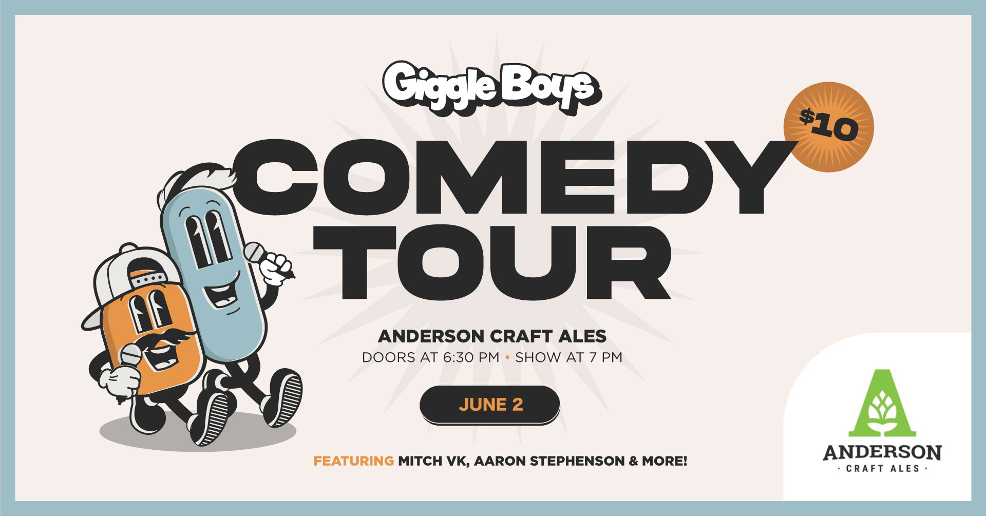 Comedy Night | Giggle Boys Comedy Tour @ Anderson Craft Ales in London