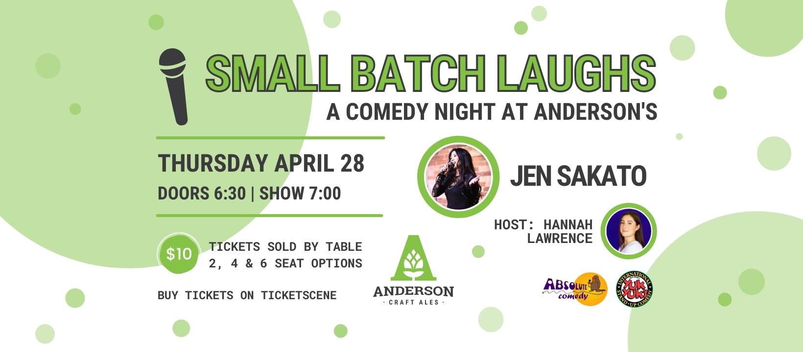 Comedy Night | Small Batch Laughs @ Anderson Craft Ales