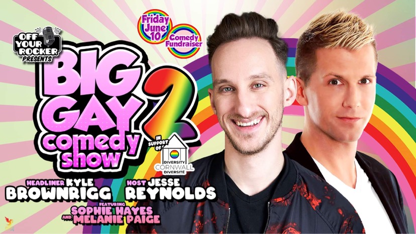Big Gay Comedy Show 2, Cornwall Diversity, Starring Kyle Brownrigg