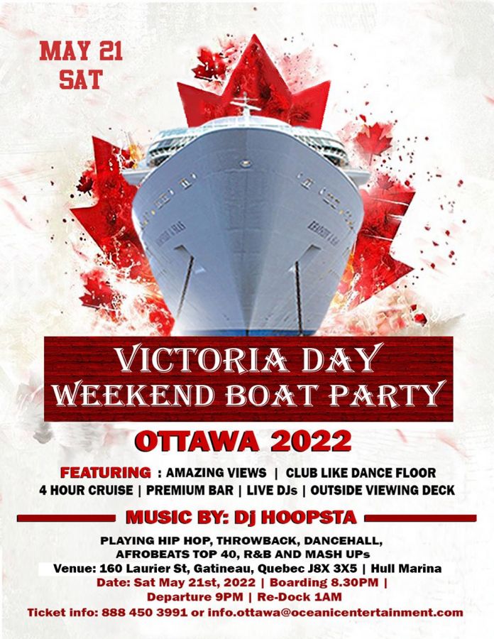 Victoria Day Weekend Boat Party Ottawa 2022