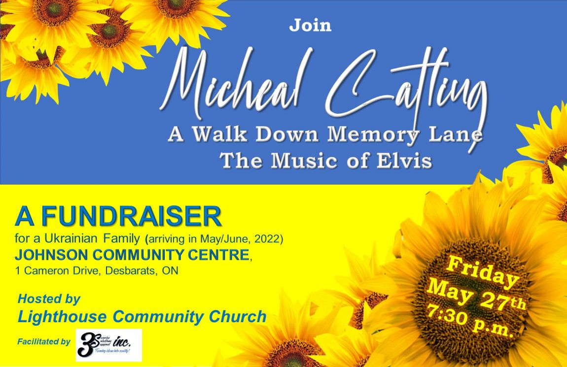 Micheal Catling - A Walk Down Memory Lane With Elvis Presley - Fundraiser for Ukrainian Family