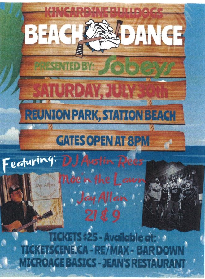 The Kincardine Bulldogs Summer Beach Dance