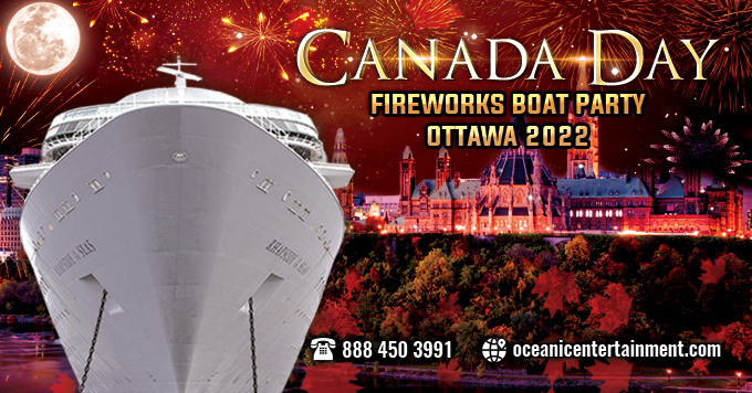 Canada Day Fireworks Boat Party Ottawa 2022