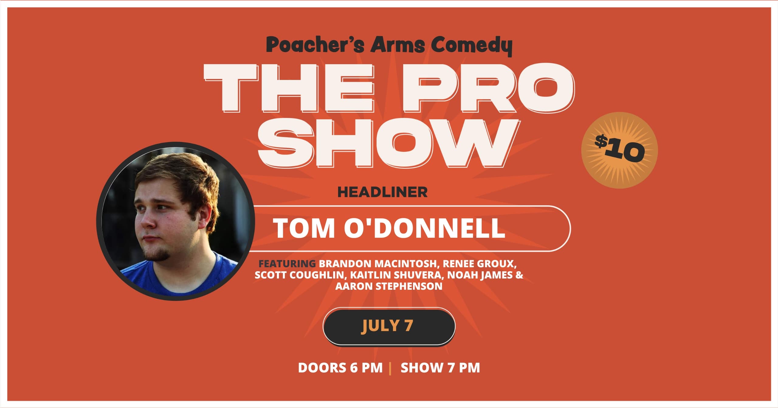 Comedy Night | The Pro Show @ Poachers Arms (7pm Show)