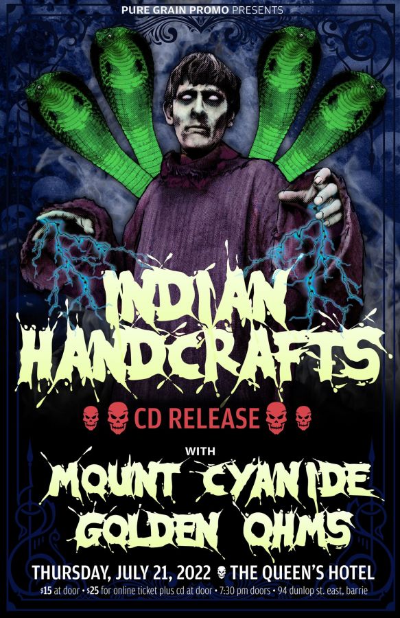 INDIAN HANDCRAFTS CD RELEASE with: Mount Cyanide & Golden Ohms