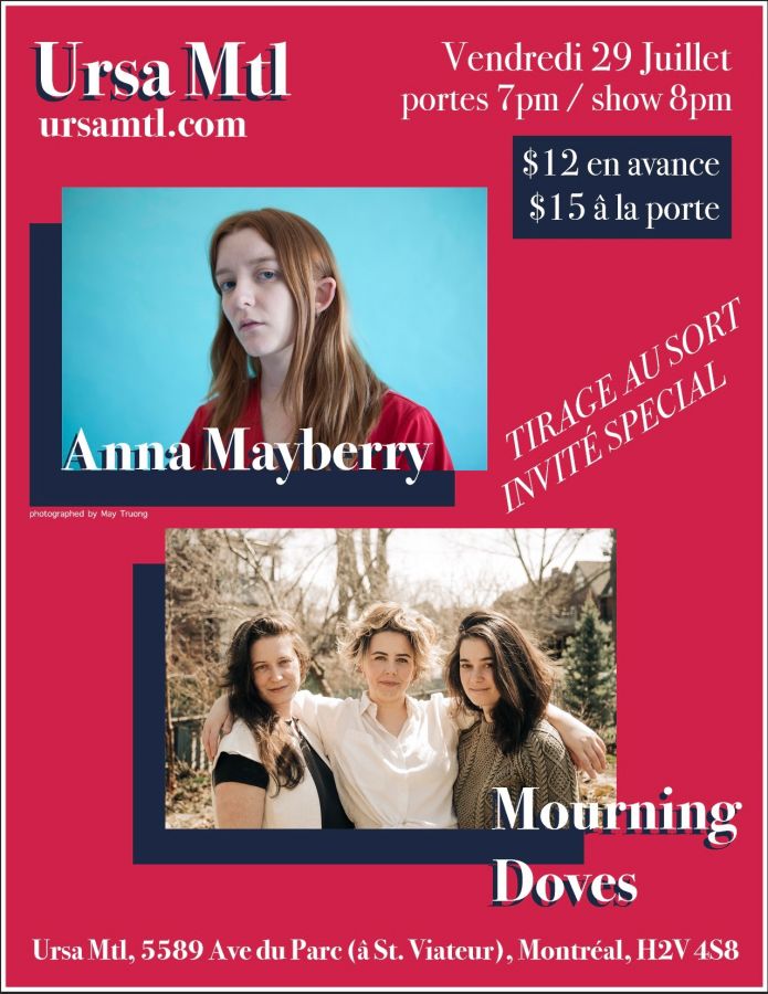 Anna Mayberry + Mourning Doves + Special Guest at Ursa Mtl