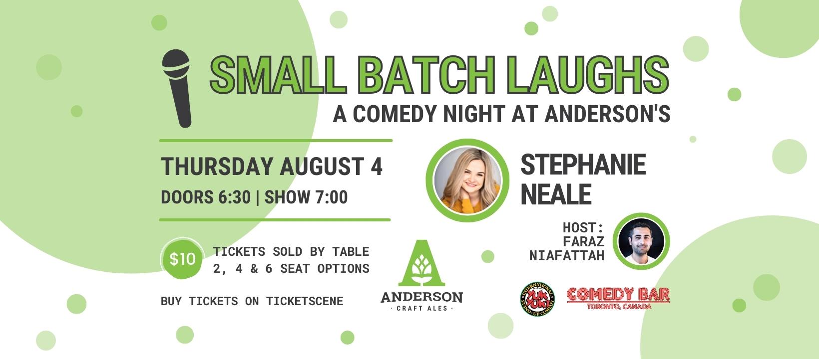 Comedy Night | Small Batch Laughs @ Anderson Craft Ales