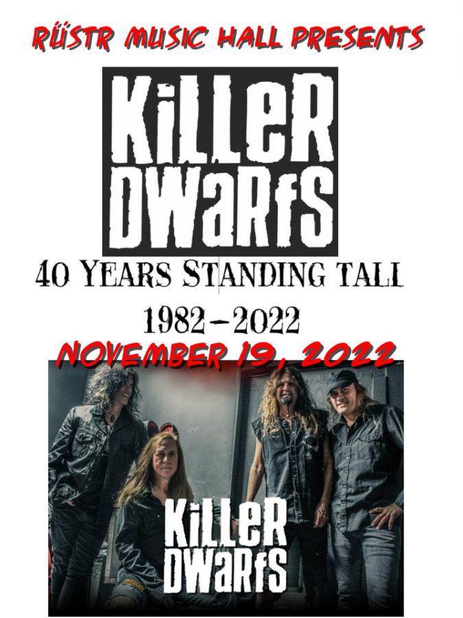 Killer Dwarfs - 40 YEARS STILL STANDING TOUR