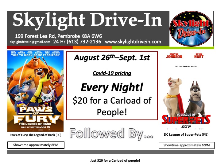 Skylight Drive-In featuring  Paws of Fury: Legend of Hank with DC League of Super Pets