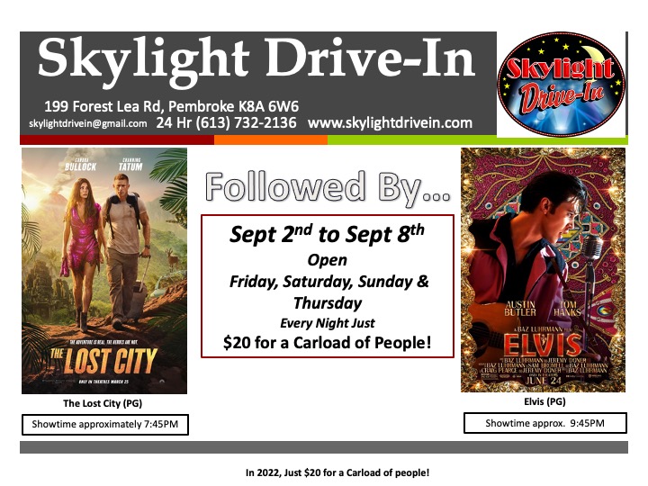 Skylight Drive-In featuring  The Lost City with Elvis