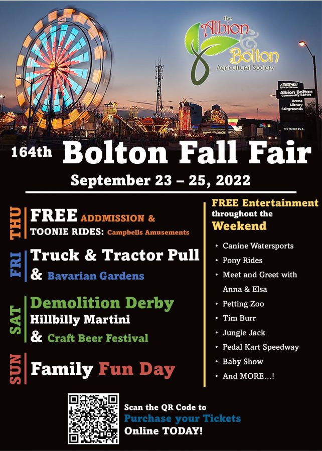 Bolton Fall Fair (Sunday Pass)