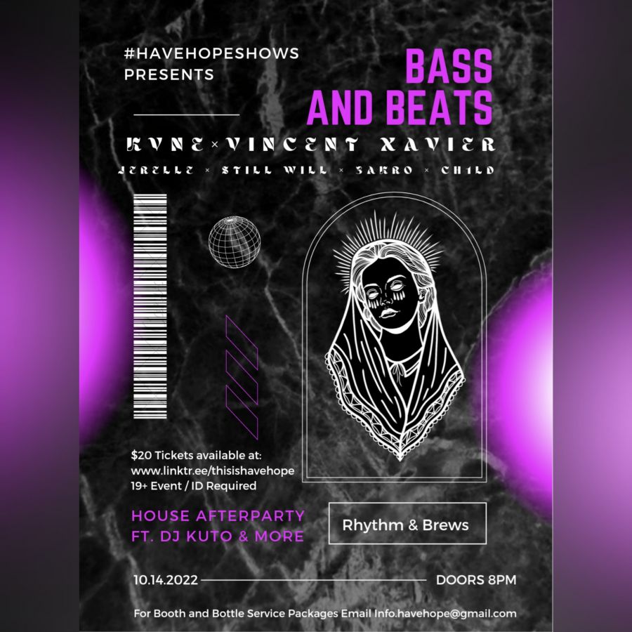 Bass & Beats ft KVNE, Vincent Xavier, Jerelle & More - Cambridge