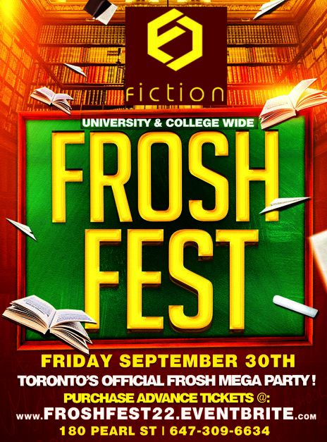 FROSH FEST @ FICTION NIGHTCLUB | FRIDAY SEPT 30TH