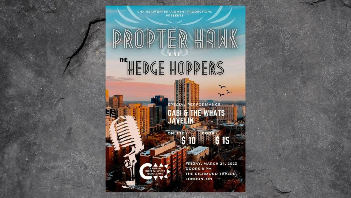 Proper Hawk + The Hedge Hoppers + Gabi & The Whats + Javelin