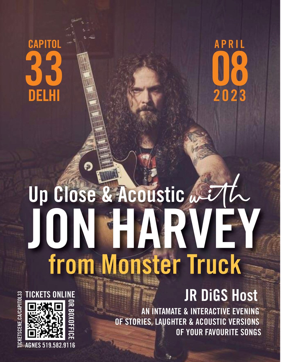 Jon Harvey of Monster Truck interactive and acoustic