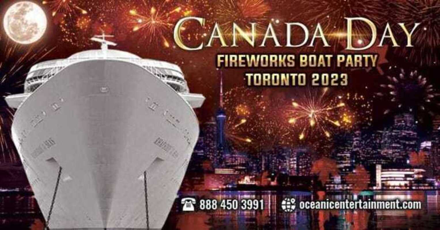 Canada Day Fireworks Boat Party Toronto 2023