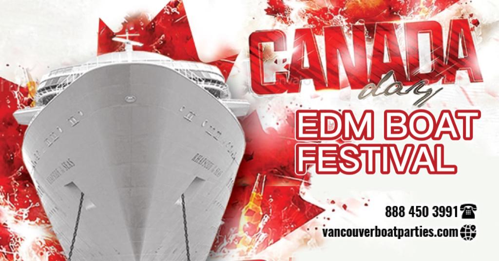 Canada Day EDM Boat Party Festival Vancouver | Two Dance Floors