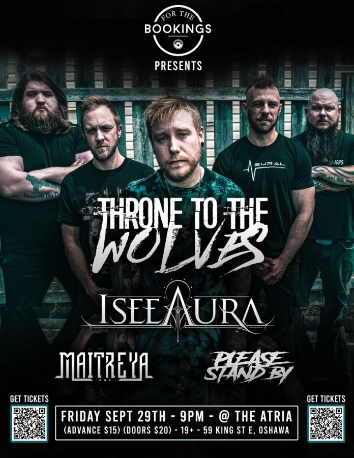 Throne To The Wolves & I See Aura in Oshawa - Friday September 29th