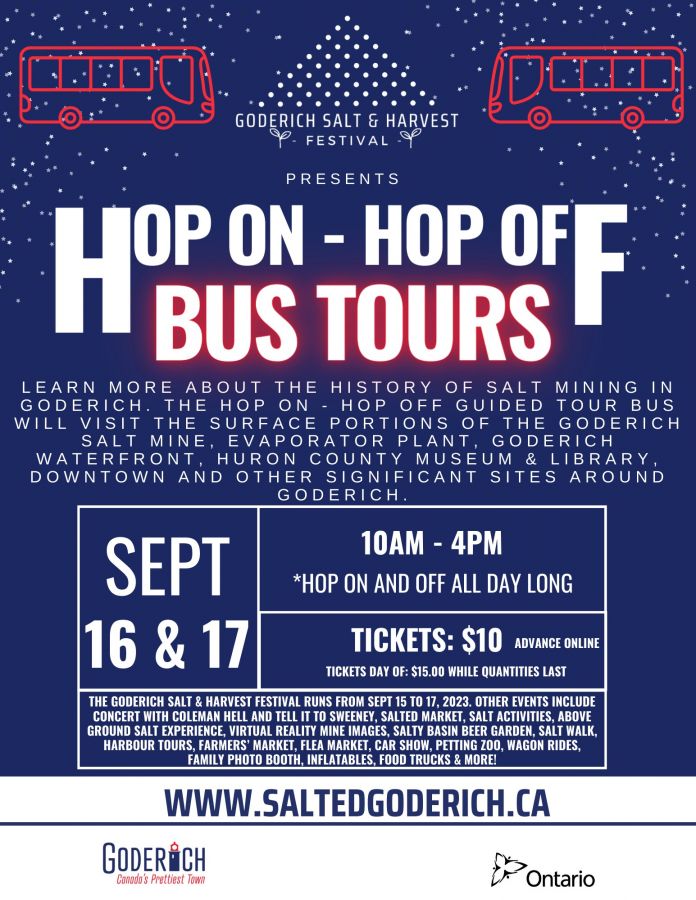 Sunday, September 17,  Hop On - Hop Off Bus Tour 8AM-4PM