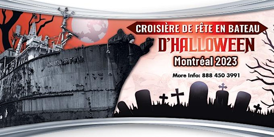 Croisière de Fête en Bateau d'Halloween Montréal 2023
