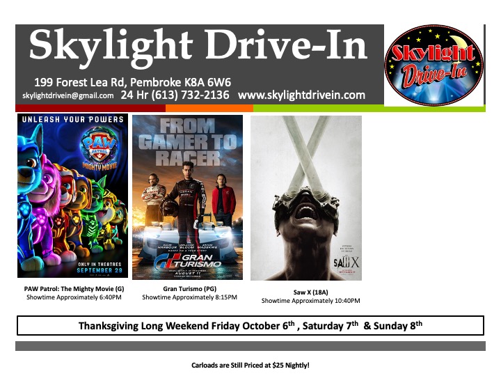 Thanksgiving Long Weekend! 3 BIG Movies! PAW Patrol The Mighty Movie