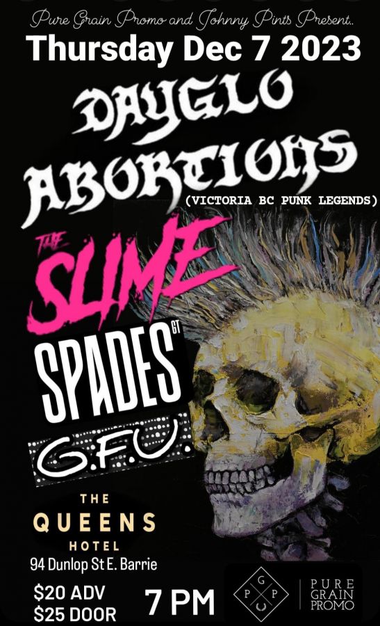 Dayglo Abortions with The Slime, Spades GT & GFU