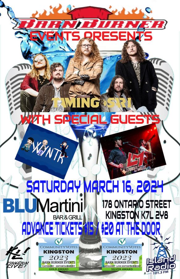 Barn Burner Events Presents Taming Sari, Wyntr, and Lowery Mills