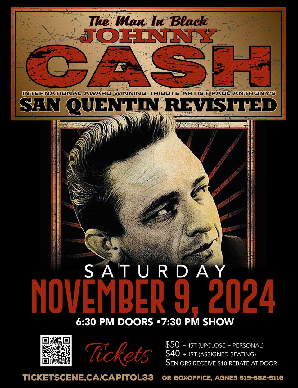 The Man In Black - JOHNNY CASH - San Quentin Revisited 