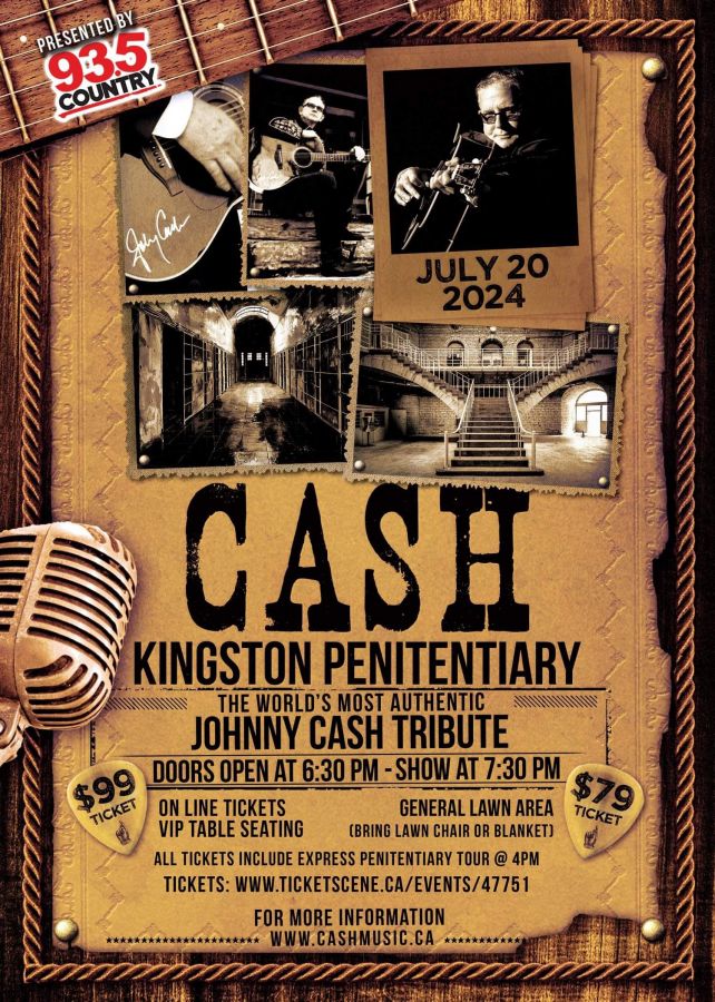 Country 93.5 Presents  TRIBUTE to JOHNNY CASH AT THE PEN FOLSOM PRISON & SAN QUENTIN REVISITED at the KINGSTON PENITENTIARY 