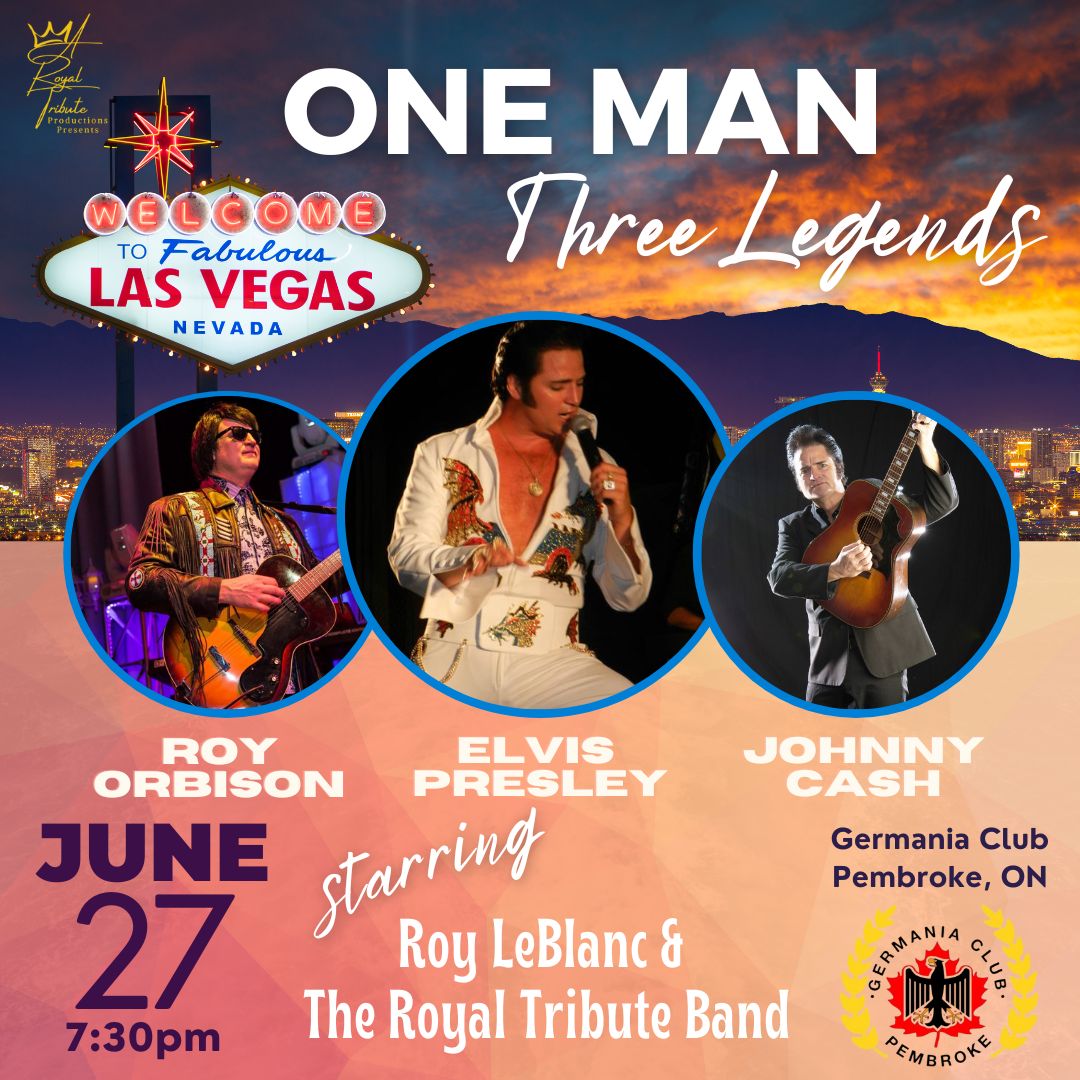 One Man, Three Legends: Johnny Cash, Roy Orbison, & Elvis Presley ~ PEMBROKE