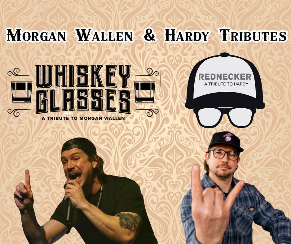 Morgan Wallen Tribute Whiskey Glasses with Special Guests Rednecker: HARDY Tribute