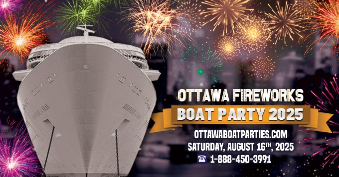 Ottawa Fireworks Boat Party Festival 2025