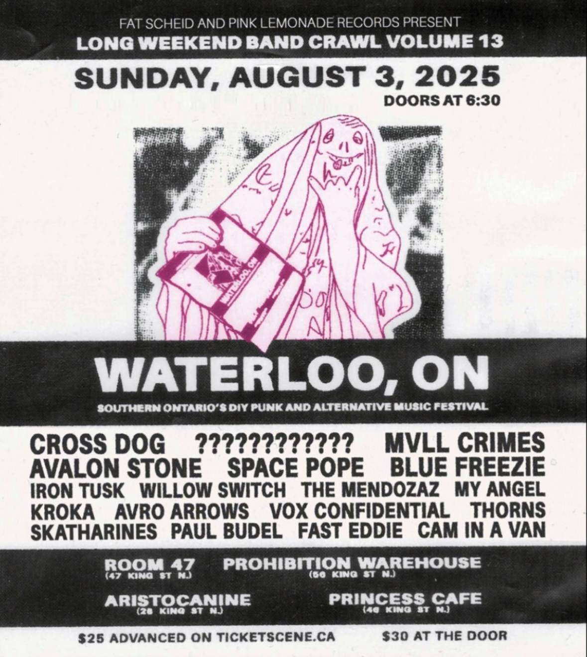Long Weekend Band Crawl Vol 13