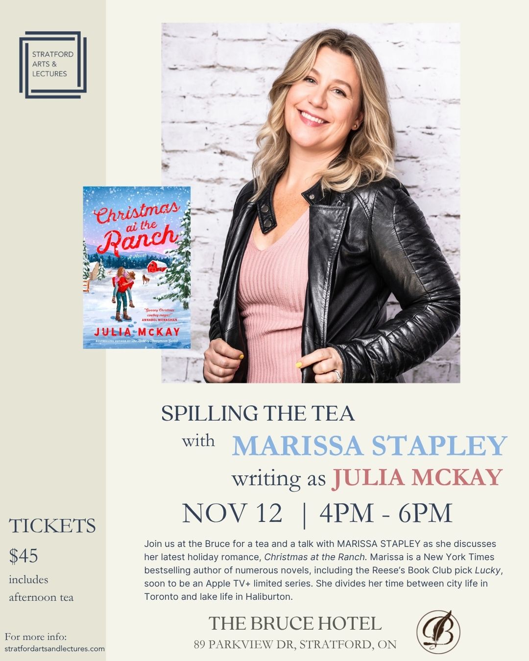 Spilling the Tea with Marissa Stapley