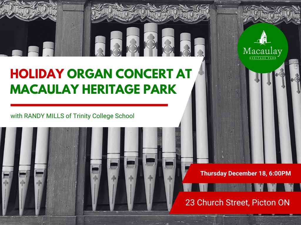 Holiday Organ Concert at Macaulay Heritage Park