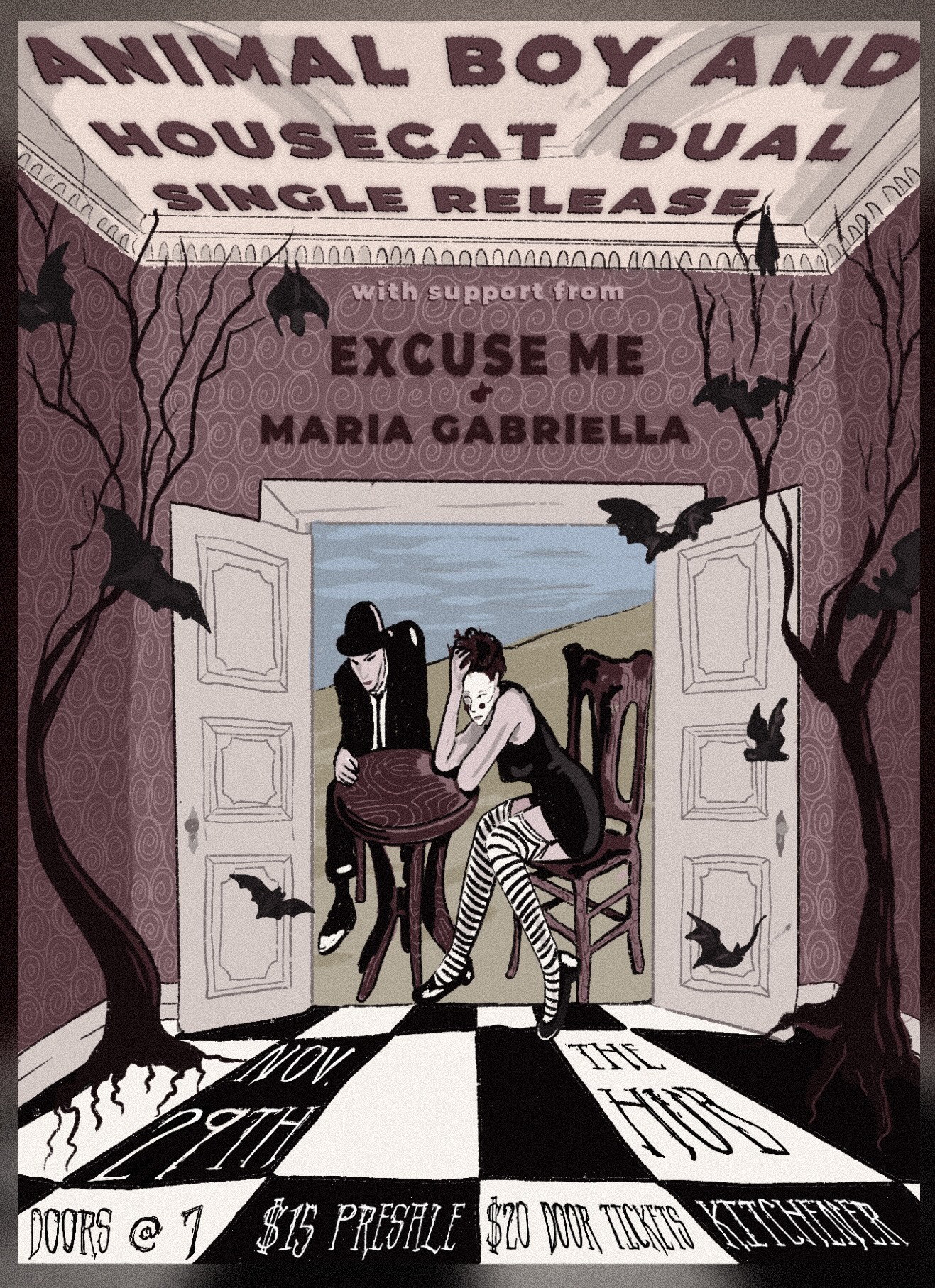 Housecat + Animal Boy Dual Single Release Show W/ Excuse Me and Maria Gabriella