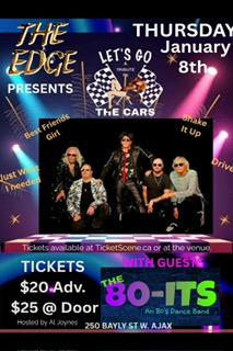 LETS GO (A TRIBUTE TO THE CARS) WITH SPECIAL GUESTS THE 80-ITS (2 BANDS)