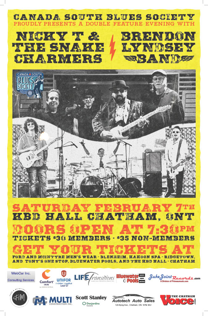 Nicky T & the Snakecharmers/Brendon Lyndsay Band