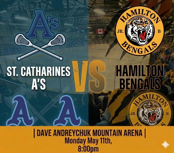 Hamilton Bengals vs. St. Catharines A's - Junior B