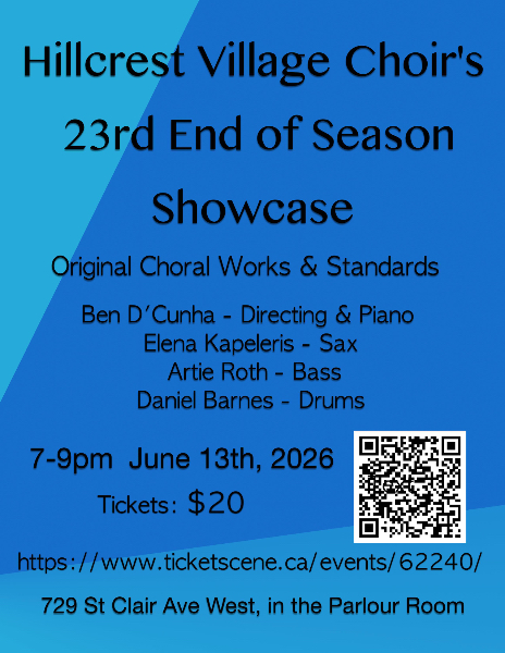 Hillcrest Village Choir, 23rd End of Season Showcase