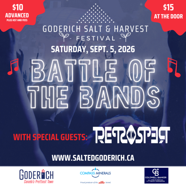 Goderich Salt & Harvest Festival Concert: Battle of the Bands ft. Retrospect
