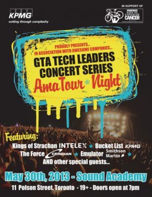GTA Tech Leaders Concert Series - AmaTour Night at Sound Academy